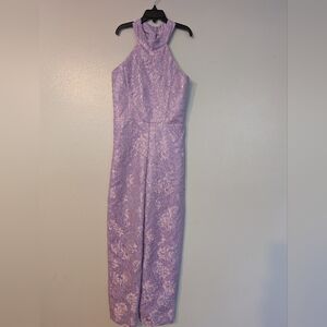 Lavender Halter Jumpsuit Pageant Fun Fashion